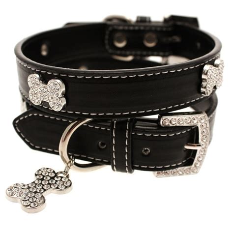 Collier pour chien en cuir en noir – Prada 